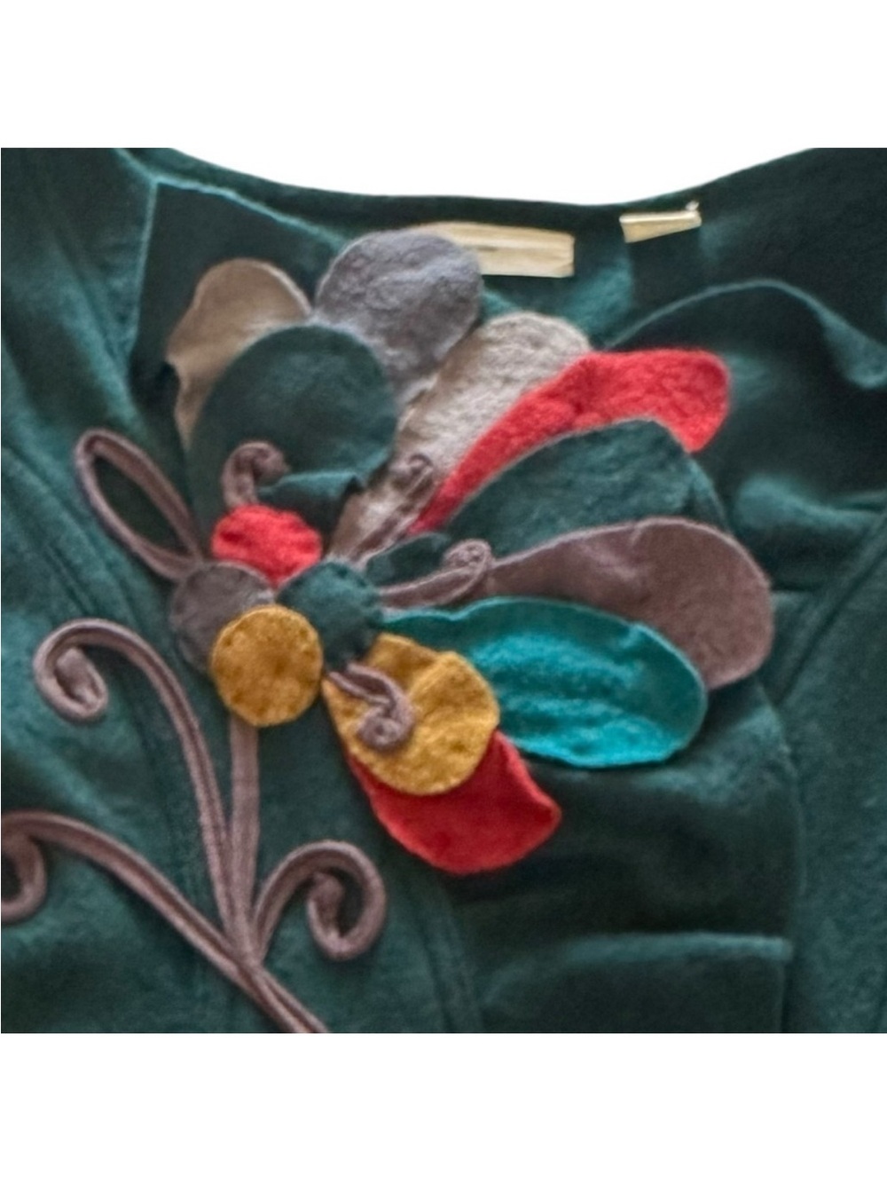 Anthropologie Sleeping on Snow Summer's
Reminder Felted Wool Cardigan Small - Picture 8 of 16